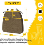 AAAAAcessories D-Shaped Chair Cushions, Machine-Washable Cover - Image 2