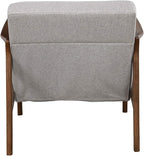 Alpine Furniture Zephyr Mid-Century Retro Accent Lounge Chair Wooden Arm - Image 10