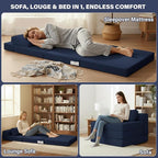Tiita Folding Sofa Bed Chair, 4-Fold Convertible Sleeper Chair - Image 3
