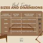 Bme Dinkee 15 Inch Signature Bed Frame Without Headboard - Image 10