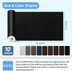 Leather Repair Patches, 35X79 Inch Self-Adhesive Leather Repair Tape, Stretch - Image 2