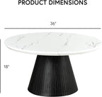 Furniture of America Coraly Modern 36-inch Round Coffee Table - Image 2