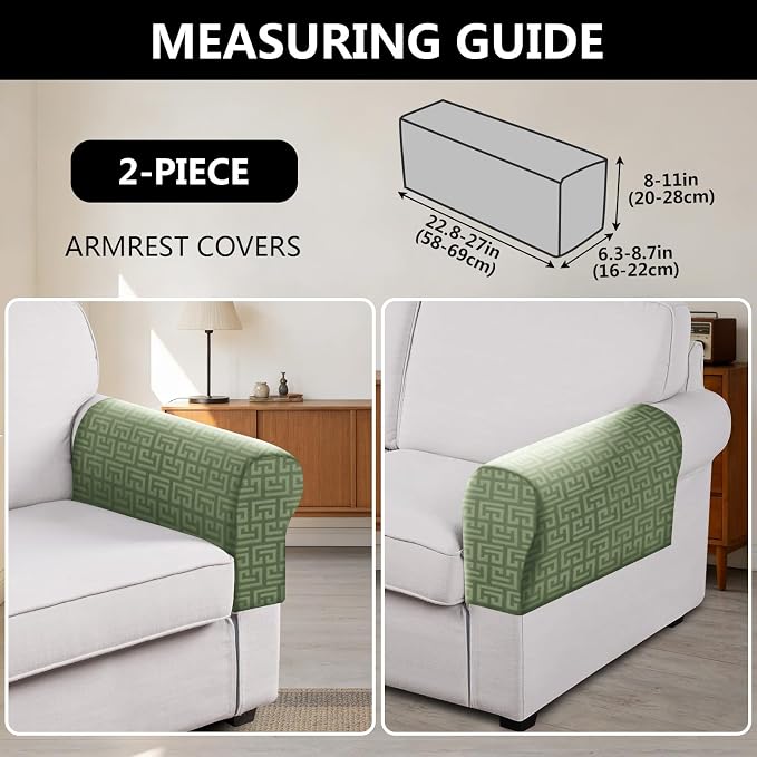 UNBBRRL Stretch Couch Armrest Covers - Image 2