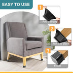 24 Pcs Chair Leg Floor Protectors Square - Image 4