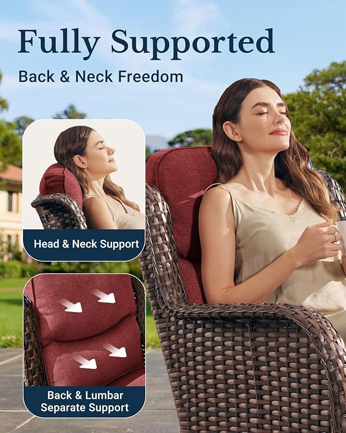 HILLGA Luxury High Back Patio Furniture Set - Image 5