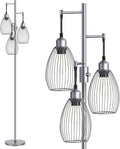 Nintiue Dimmable Floor Lamp, 3 x 800LM LED Edison Bulbs Included, Industrial by Nintiue