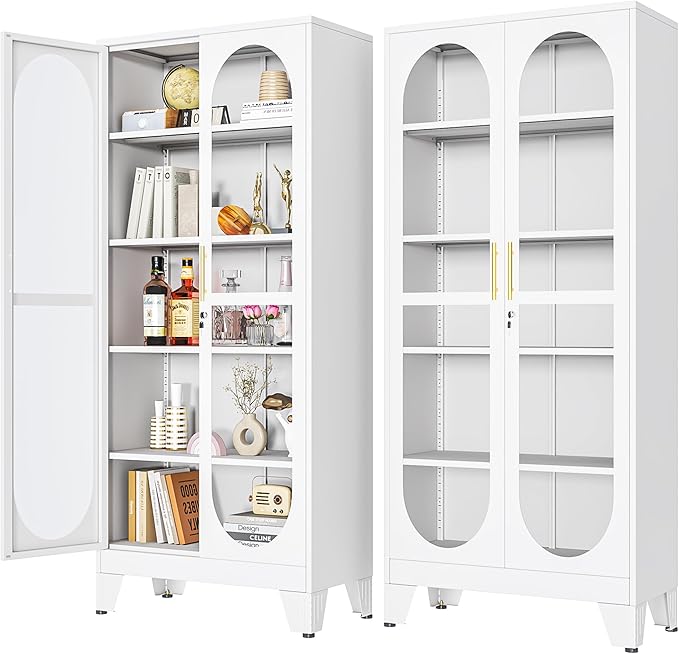PAOFIN 71" H Locking Display Cabinet by PAOFIN