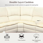Yolsali 3-Seater Recliner Sofa, Manual Reclining Couch - Image 3