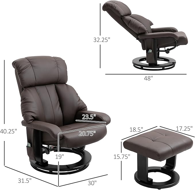 HOMCOM Massage Recliner Chair - Image 3