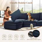 Vesgantti 142" Oversized Sectional Sofa Bed, 8-Seater Modular Sleeper Cloud - Image 6