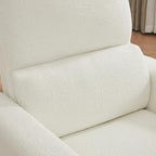 Power Swivel Rocker Recliner, Oversized Boucle Nursery Glider Recliner - Image 9