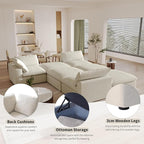 Cloud Couch Modular Sectional Sofa, 160.6" Down Filled Couch - Image 6