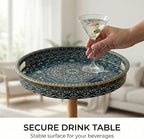 Gesodant Boho Single Leg Round Side Table - Image 5