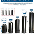 Benbuoo 5.5 Inch Metal Adjustable Bed Base Frame Leg Replacement Heavy Duty - Image 3