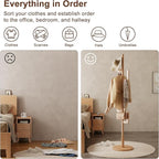 Muwuele Solid Wood Cactus Coat Rack, Freestanding Coat Rack - Image 7
