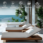 Outdoor Chaise Lounge Cushions for Patio, Lounge Chair Cushions, Waterproof - Image 2
