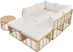 7 Pieces Outdoor Patio Furniture Sectional Sofa Set - Image 8