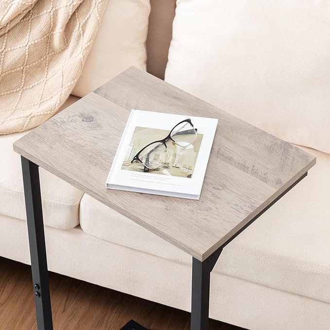 AMHANCIBLE C Shaped End Tables, Couch Side Tables that Slide Under, TV Trays - Image 7