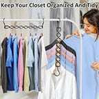 12 Pack Space Saving Hangers for Clothes, Sturdy Metal Hangers Heavy Duty Magic - Image 6