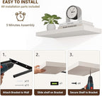 Acovy 55 Inch Floating Shelves, Wooden Shelves - Image 6