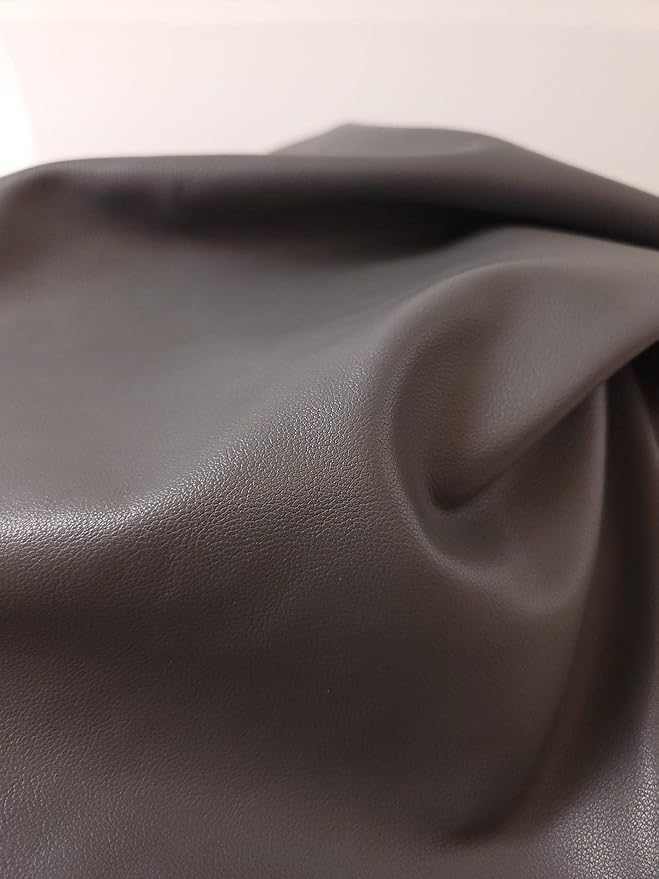 Soft Faux Vegan PU Leather by the Yard Synthetic Pleather 0.9 mm Nappa Yards by NATLeathers