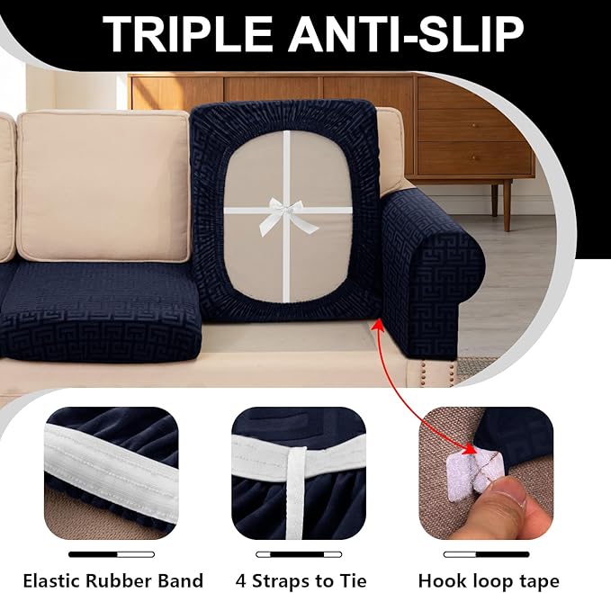 UNBBRRL Stretch Couch Backrest Cushion Cover - Image 3