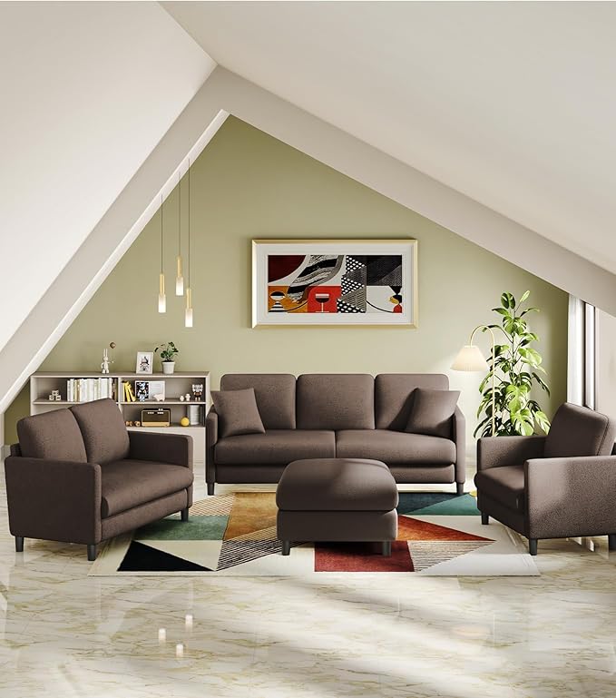 Welzona 83" Couches for Living Room, Teddy Sofa Couch - Image 8