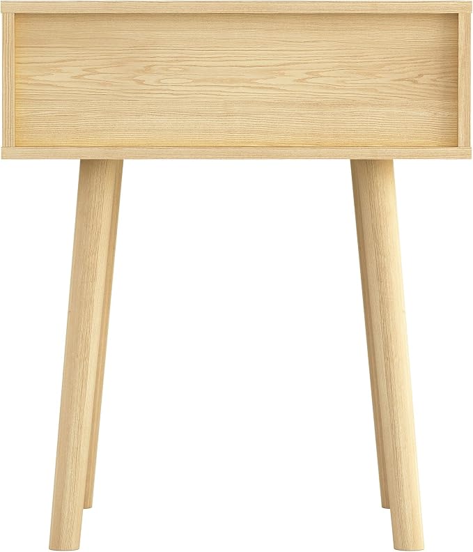 Atlantic Loft & Luv Remy Boho Mid-Century Natural Storage Drawer, Finish Rattan - Image 5