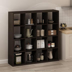 Furinno Simple Cube Storage Organizer, 16-Cube Display Shelf, Open Back - Image 2