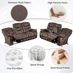 HAOMARKETS 2-Piece Recliner Sofa Set, Include Single Power Recliner Chair - Image 7