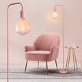 ONEWISH Pink Floor Lamp for Bedroom, Cute Standing Lamp by onewish