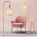 ONEWISH Pink Floor Lamp for Bedroom, Cute Standing Lamp by onewish