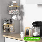 Magnetic Shelf for Fridge with Wood Lid, Fruit Potato and Onion Storage Bins - Image 3