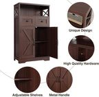 Befrases Set of 2 Dark Brown Storage Cabinet - Image 7