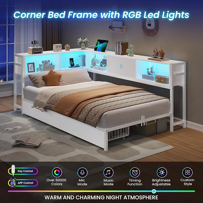 DICTAC Twin Corner Bed Frame - Image 4