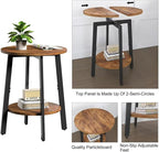 sthmec Side Table Set of 2, Small Round End Table - Image 5
