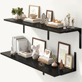 Fun Memories Floating Shelves for Wall, 12 Inch Deep Floating Shelves Set of 2 by FunMemories