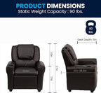 Flash Furniture Vana LeatherSoft Kids Recliner - Image 3