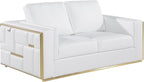 Blackjack Furniture Catania Modern Top Grain Italian Leather Sofa Set - Image 10