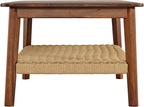 Alaterre Furniture Calais 48 Inch Rectangular Solid Wood Coffee Table - Image 9
