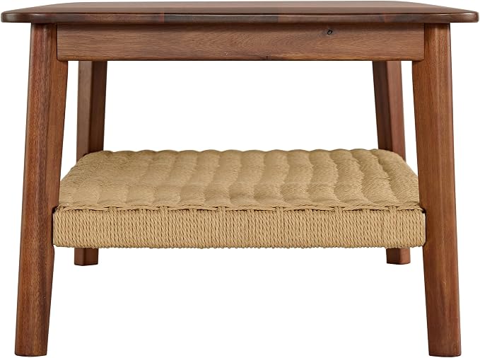 Alaterre Furniture Calais 48 Inch Rectangular Solid Wood Coffee Table - Image 9