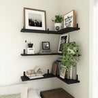 WOPITUES Wood Floating Shelves Set of 6, Shelves - Image 5