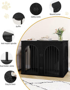 Hzuaneri 44.1" Wooden Dog Crate Furniture, Indoor Dog Kennel Dogs Cage - Image 8