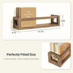 TidyCorner Upgraded Thick Floating Shelves, Solid Wood Bookshelf - Image 2