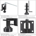 OwnMy 4 Packs Adjustable Furniture Leveling Feets L Shaped Furniture Levelers - Image 5
