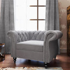 Mid-Century Sofa Chair, Velvet Accent Chair - Image 6