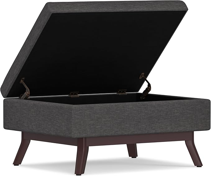 SIMPLIHOME Owen Coffee Table Storage Ottoman - Image 7
