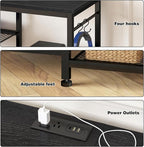 YGEOMER TV Stand for Up to 75 Inch TVs, Entertainment Center - Image 3