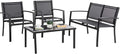 Vongrasig 4 Pieces Patio Furniture Sets, Outdoor Patio Conversation Sets by Vongrasig