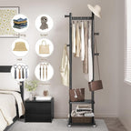 Solid Wood Coat Rack Freestanding Clothing Rack - Image 2